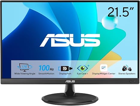 ASUS VP229QF 22 Inch 1080P 100Hz Eye Care Gaming Monitor, HDMI, DisplayPort