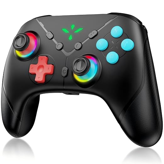 Yommor Wireless Switch 2 Pro Controller for Switch 2/Switch/Lite/PC,Hall Effect Joystick for Switch 2 Pro Controller with Wake-Up/Turbo/Dual Vibration/Programmable,Blcak