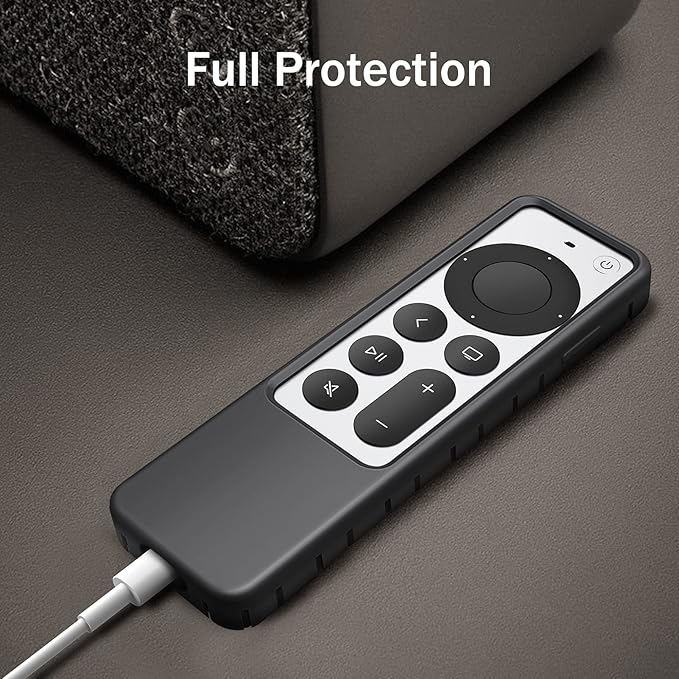 Fintie Protective Case for Apple TV Siri Remote 2021 2022 - Honey Comb Silicone Case + TPU Case, Lightweight Anti Slip Shockproof Cover for Apple TV 4K / HD Siri Remote (2nd Gen/3rd Gen) (Pack of 2)