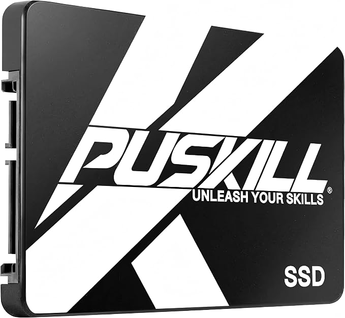 PUSKILL 1TB 2.5" SATA III Internal Solid State Drive, Up to 550MB/s Read & 450MB/s Write, 6Gb/s High-Speed SSD for PC Laptop Desktop Storage Upgrade, 3D NAND