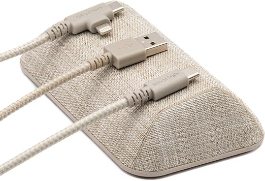 Smartish Magnetic Cord Holder, Bigger Cable Wrangler, Office Desk Organizer