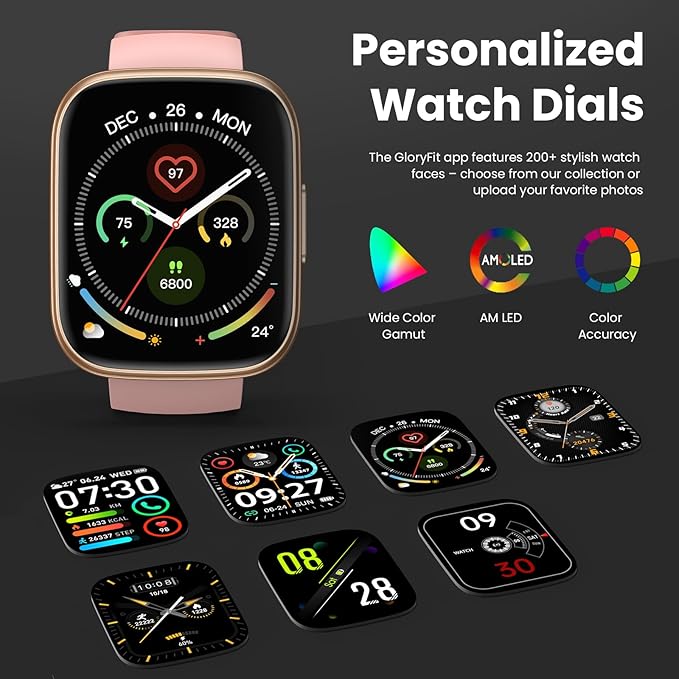 Smart Watch for Men Women (Answer/Make Call), 1.95" Touch Screen Fitness Tracker with Heart Rate/Sleep Monitor, IP68 Waterproof Smartwatch for Android iOS, Fitness Watch with 120+ Sports Modes, Pink