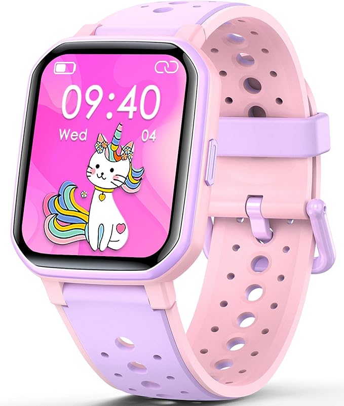 Smart Watch for Kids Teens, No Phone Needed Fitness Tracker Boy Girls Watch with 19 Sport Modes, Pedometer, Sleep Monitor, Kids Watch Birthday Gifts Toy Gift for Girls Boys 6-16 (Purple)