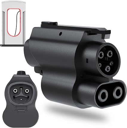 RUTU NACS to CCS Adapter, MAX 500A 1000V, Fast Charge CCS1 EV at Tesla V3/V4 Superchargers, Compatible with Rivian, Ford, GM EVs and More