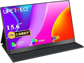 UPERFECT Portable Monitor, 15.6" IPS 1920X1080 FHD Eye Care Travel Screen - Image 1