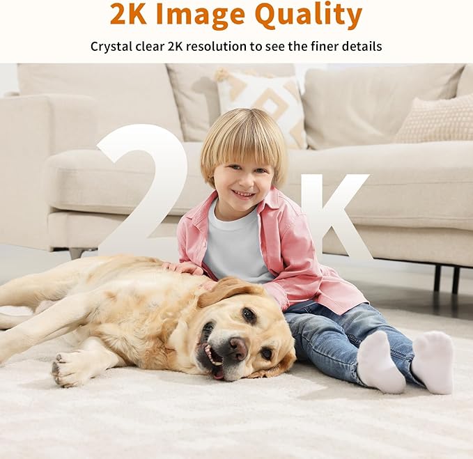 5G Indoor Camera for Home Security, 2K Security Camera, Pet/Baby/Dog Camera with Phone App, AI Motion Detection, Cloud & SD Card Storage, Works with Alexa & Google Home, with a Month Cloud