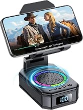 Gifts for Men Women, Cell Phone Stand with Wireless Bluetooth Speaker and Colorful LED Lights, 4-in-1 Multifunctional Phone Holder Support Fast Charging, Adjustable Desktop Stand, Best Gifts - Image 1