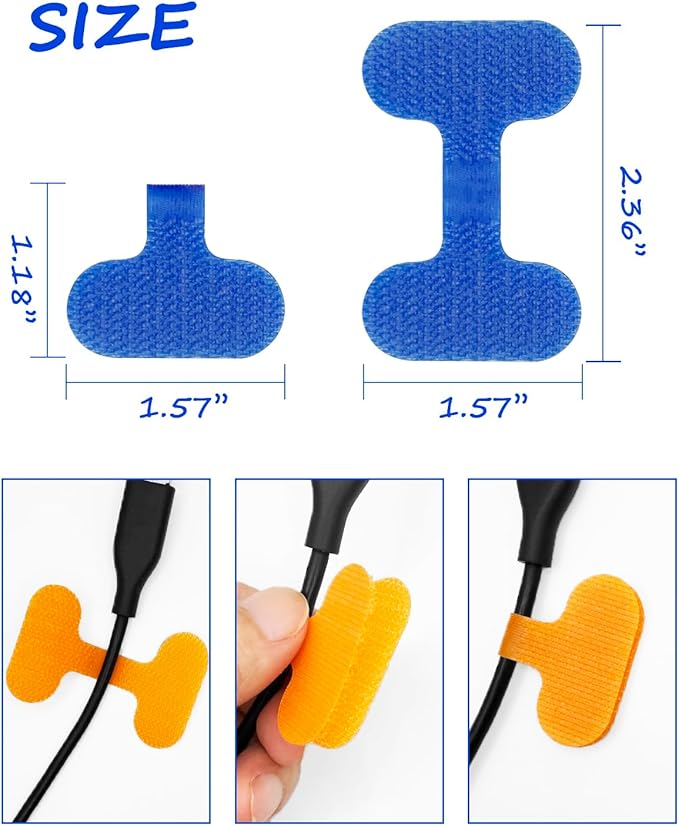 32 Pcs Cable Labels, Multi-Color Write On Cord Label, Wire Labels, Cable Tags, Wire Tags for Electronics, Computers Cable Management and Identification, Assorted Colors, 1.2" x 0.63"