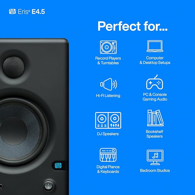 PreSonus Eris E4.5-2-Way 4.5" Near Field Studio Monitor (Pair)