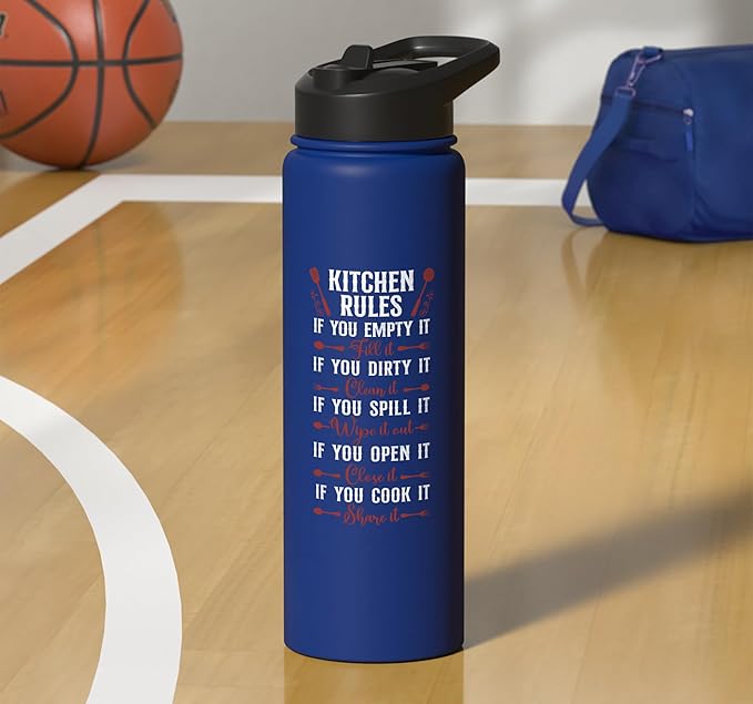 Cooking Cook Kitchen Chef Stainless Steel Insulated Water Bottle