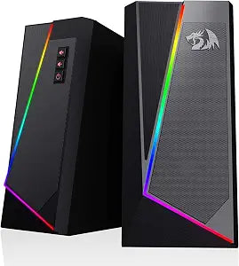 Redragon GS520 Wired 2.0 Channel Stereo Sound Desktop RGB Computer Speakers