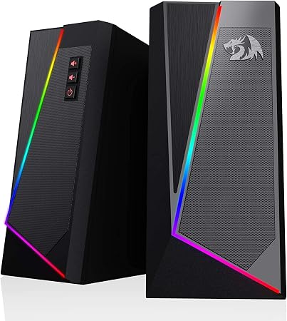 Redragon GS520 Wired 2.0 Channel Stereo Sound Desktop RGB Computer Speakers
