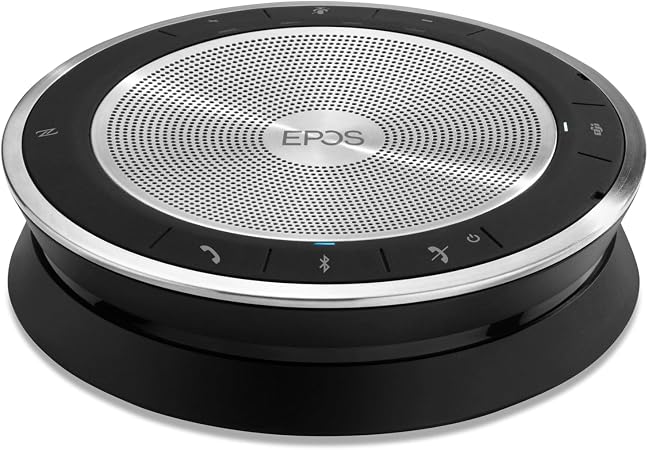 EPOS Expand SP 30+ (1000224) Portable Bluetooth Speakerphone - Instant Conferencing Anywhere - Sound-Enhanced - PC, Mobile Phone & Softphone Connection - Skype for Business Certified, Black