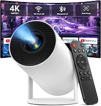 Mini Projector with WiFi and Bluetooth,4K Support Portable Projector - Image 1