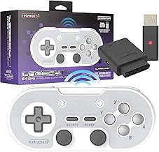 Retro-Bit Legacy 16 2.4GHz Wireless Controller for SNES & More (Gray)