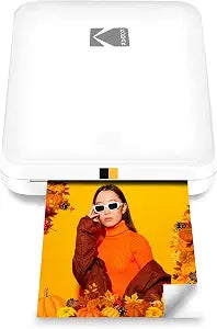 KODAK Step Slim Instant Smartphone Photo Printer - Portable Sleek Color Wireless Mobile Printer - Zink 2x3” Sticky-Back Photos - Print from iOS & Android Devices with Bluetooth w/the Fun App - White