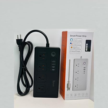 Matter Smart Power Strip Surge Protector with USB-C Fast Charging 20W 5FT