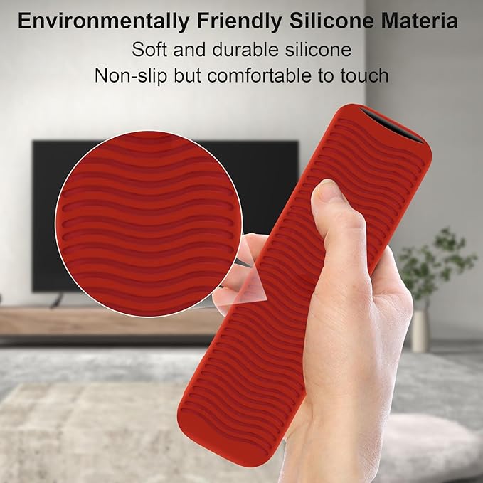 Onn Remote Cover Compatible with Android Voice TV Remote Control, Shockproof Case for 4K UHD Stick TV Box 100024646 100026240 Controller, Lightweight Anti-Slip Skin-Friendly