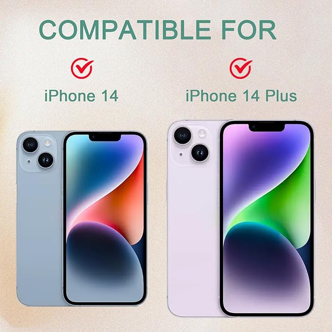 Phone Camera Lens Cover Compatible for iPhone 14/iPhone 14 Plus,Camera Lens Protector to Protect Privacy and Security,Strong Adhesive Black
