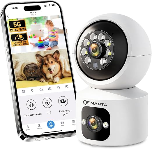 4MP Security Camera Indoor for Pet/Dog/Baby with Phone App - Image 6