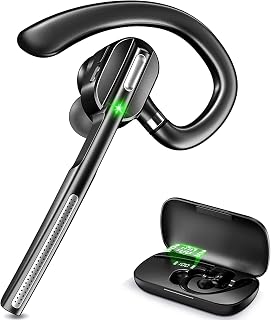Bluetooth Headset with microphone, Wireless Bluetooth Earpiece for work - Image 1