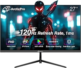 ArcticPro 27 Inch Monitor 120Hz, FHD Computer Monitor, IPS, 1ms, 1080p - Image 1