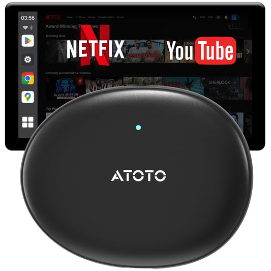Wireless CarPlay & Android Auto Adapter Support YouTube/Netflix