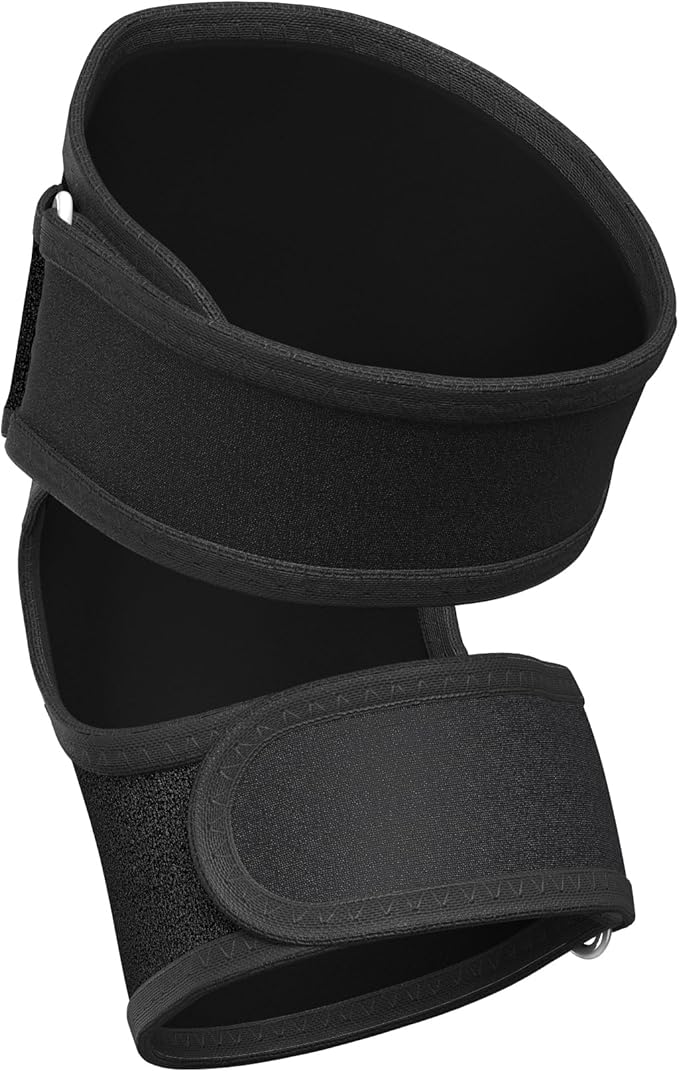 Knee Massager with Heat for Pain Relief V5.0[2025 Upgraded] - Electric Cordless Heated Knee Brace with 6 Heat Levels and 3 Vibration Massage Mode, for Men Women (Black, 1-Pack)