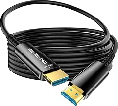 Fiber Optic HDMI Cable 50 FT, 8K Thin HDMI 2.1 Cable, HDMI Cord 48Gbps Ultra High Speed, 8K@60Hz 4K@240Hz, Dynamic HDR, eARC, HDCP 2.2&2.3, 3D, Compatible for PS4/5/Xbox/TV//Monitor/Projector - Image 1