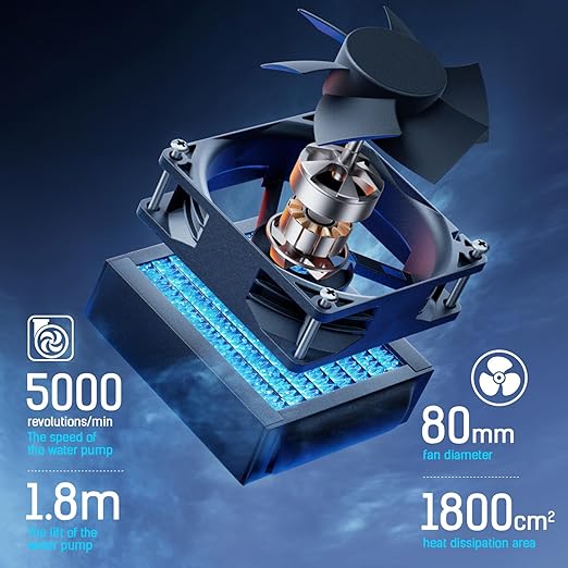 Magnetic Phone Cooler, Phone Cooler Phone, pad Cooler, Phone Radiator with Liquid Cooling,Freeze in 15s, noiseless Cooling,for Phone/Tablet/Pad (Don't Support Wireless Charging)