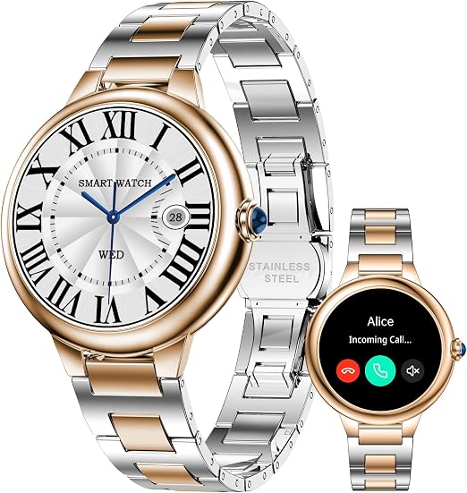 Luxury Smart Watches for Women, 1.19" AMOLED, DA GPT, Answer/Make Call