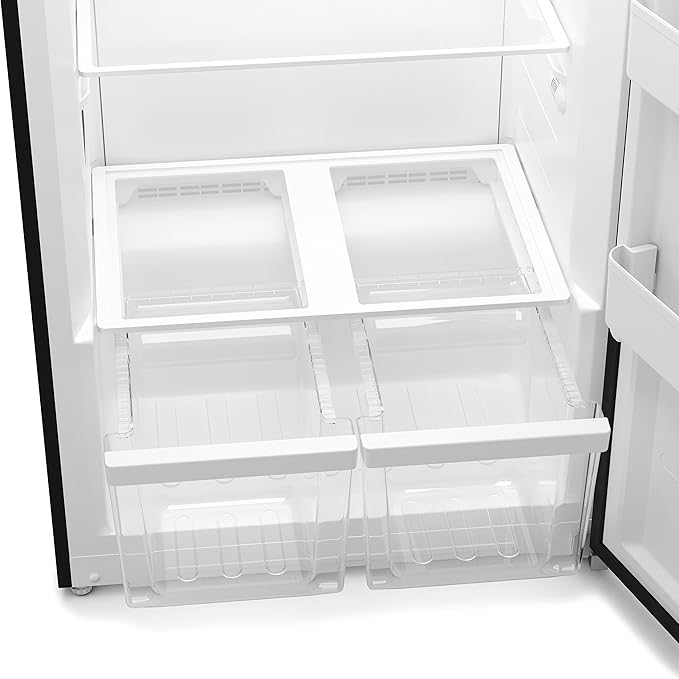 KoolMore CUFR-21C 21 cu. ft. Upright Convertible Freezer/Refrigerator, 2-in-1 Appliance, Storage for Fresh or Frozen Food and Drinks with Clear Shelves and Drawers in Silver, Stainless Steel