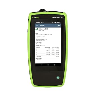 NetAlly LinkRunner 10G (LR10G-200) Professional Kit incl WIREVIEW Wire mapper #1-6 Advanced Multi-Gig (NBASE-T) and 10G Cable & Ethernet Network Tester for Copper and Fiber