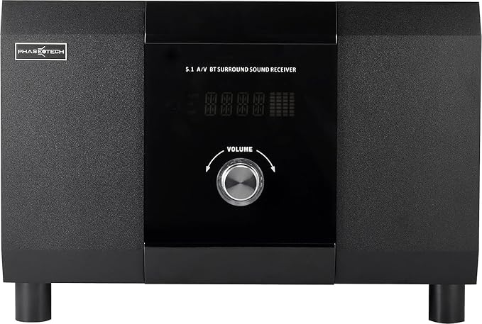 5.1 Channel Home Theater System with 10" Subwoofer, Bluetooth,5 Speakers, Remote, Radio, RCA- Perfect for Movies, Music, Karaoke