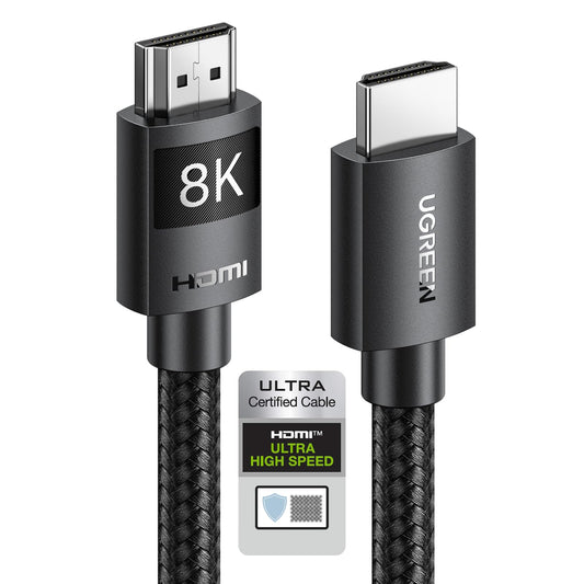 UGREEN HDMI 2.1 Cable Certified 8K 6.6FT Ultra High Speed HDMI Cord 48Gbps