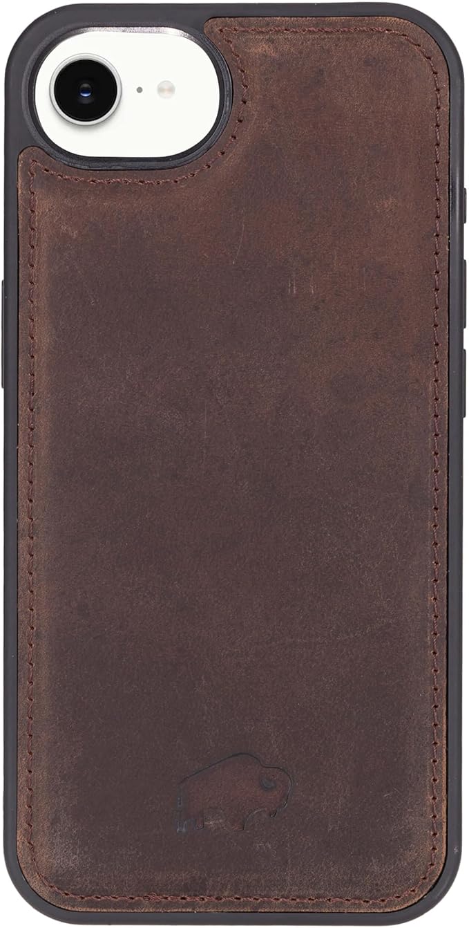 BLACKBROOK Case for iPhone 17e/16e Leather Case with Wallet, Carter Premium Leather Magnetic 2-in-1 Set for MagSafe Wallet Case with RFID, Cash, ID & 4 Card Slots