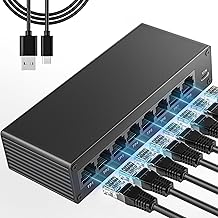 Gigabit Ethernet Switch 7 Port, 1000Mbps High Speed Network Hub, Multi Device LAN Expansion, Plug & Play, Stable No Lag Connection, RJ45 Compatible Cat5/5e/6/7/8 - Image 1