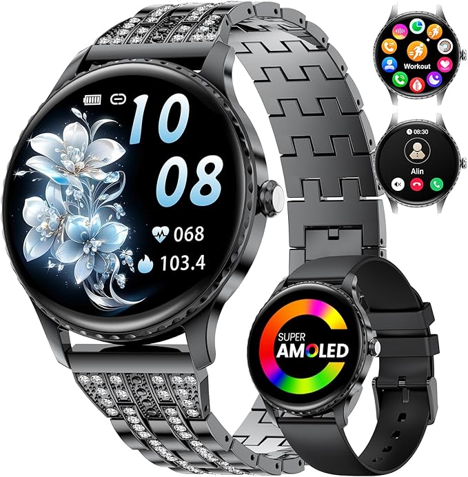 Smart Watch for Women (Answer/Make Calls), 1.32" Fitness Smartwatch with 121 Sport Modes, Heart Rate,Sleep,Step & Calorie Monitor,IP68 Waterproof Activity Tracker for Android iOS