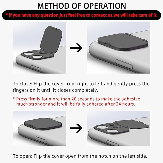 Phone Camera Lens Cover Compatible for iPhone 13Pro /iPhone 13 Pro Max,Camera Lens Protector to Protect Privacy and Security,Strong Adhesive