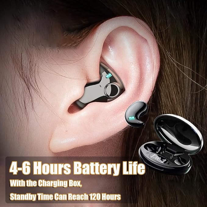 Sleep Headphones Sleep Earbuds Noise Cancelling Invisible Earbuds Wireless Headphones Sleep Headphones Wireless Bluetooth 5.3 Sleep Earbuds Sleep Earbuds for Side Sleepers
