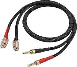 XMSJSIY 4mm Banana Speaker Extension Audio Cable -80CM/2.6FT - Image 1