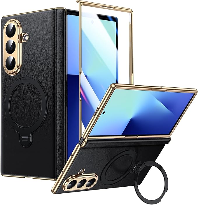 LeYi 2PCS SAM Z Fold 7 Case with Screen Protector