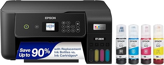 Epson EcoTank ET-2800 Wireless Color All-in-One Supertank Printer - Black - Image 1
