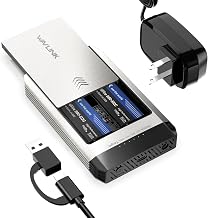 WAVLINK M.2 SSD Cloner, 20Gbps NVMe Cloner Dual-Bay SSD Enclosure, Tool-Free M.2 Duplicator for SSDs PCIe Sizes 2230/2242/2260/2280, Supports Offline Clone, Compatible with NVMe, up to 8TB per Drive - Image 1