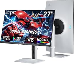 KTC 27 Inch 320Hz Gming Monitor 2K, 1440P Monitor 300Hz, Fast IPS, H27E6