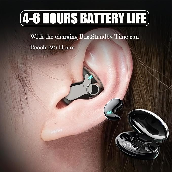 T16 Wireless Bluetooth 5.3 Noise Cancelling Sleep Earbuds for Side Sleepers