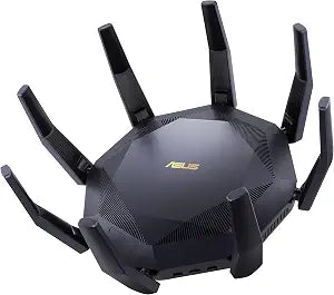 ASUS RT-AX89X (AX6000) Dual Band 12-Stream WiFi 6 Extendable Gaming Router, Dual 10G Ports, Gaming Port, Mobile Game Mode, Subscription-Free Network Security, Instant Guard, VPN, AiMesh Compatible