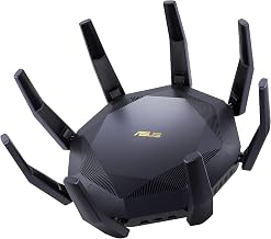 ASUS RT-AX89X (AX6000) Dual Band 12-Stream WiFi 6 Extendable Gaming Router, Dual 10G Ports, Gaming Port, Mobile Game Mode, Subscription-Free Network Security, Instant Guard, VPN, AiMesh Compatible
