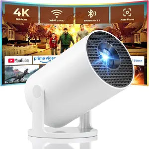 Mini Projector, Portable Projector with Wifi and Bluetooth, Built in Apps