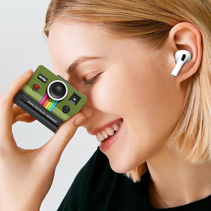 Case for Apple AirPods Pro 2 Cases with Camera Cover Compatible Anti-Drop Silicone Cover AirPods Pro Accessories Kit Cleaning Tools for Earbuds Keychain Earphone Cases (Green, Airpods Pro 2/1 Case)